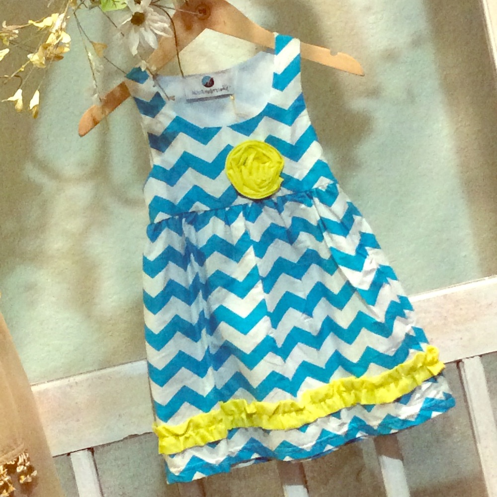 💕💕 Toddlers Chevron Patterned Boutique Dress💕